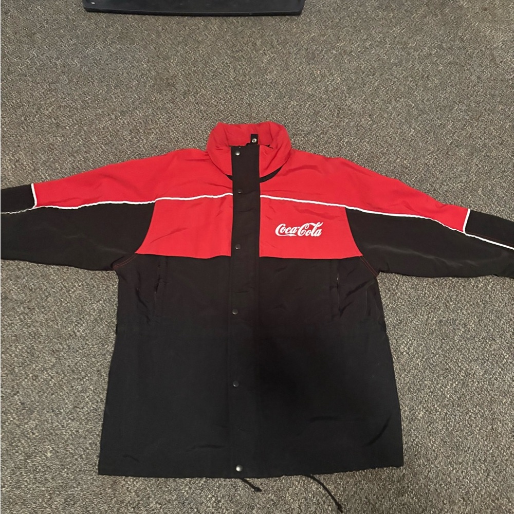 Coca-Cola Red and Black Windbreaker